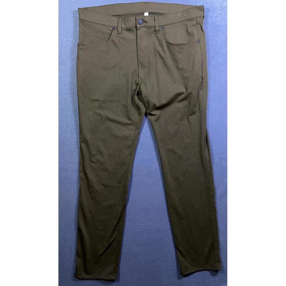 STYLUS Pant Mens 36x32 Military Olive Stretch Slim Fit Straight Leg Jogger Taper